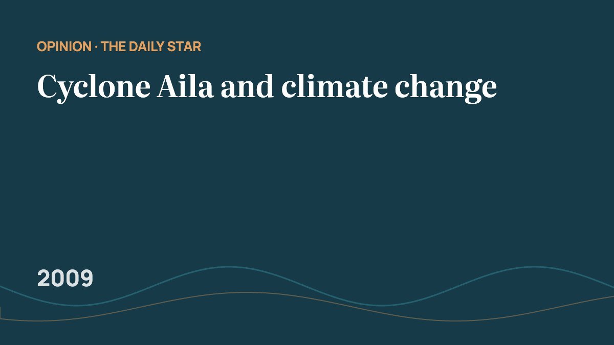 Cyclone Aila and climate change