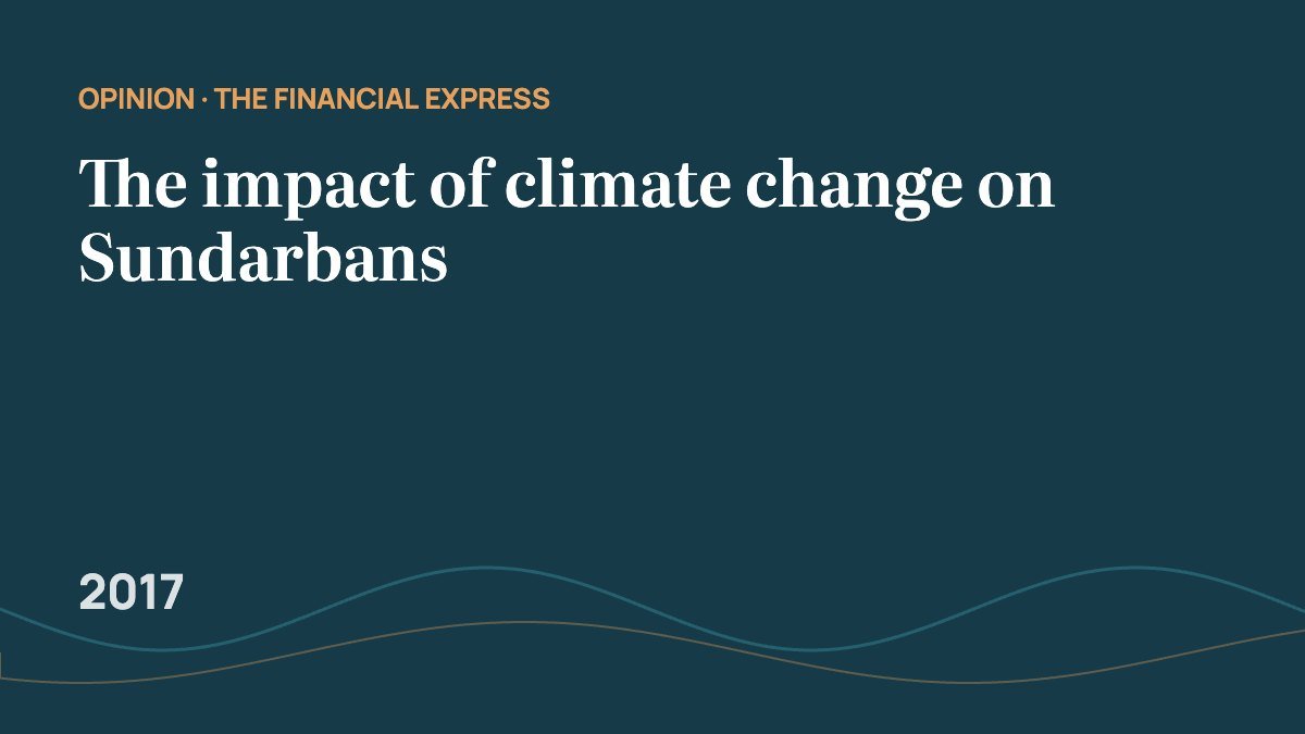 The impact of climate change on Sundarbans